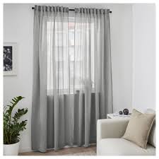 Hilja Curtains 1 Pair Gray 57x98 145x250 Cm Ikea In 2021 Curtains Curtains With Blinds Ikea