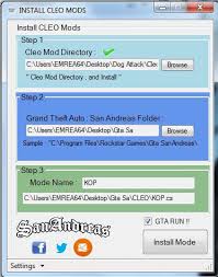 Containing gta san andreas multiplayer, single player does not work, extract to a folder anywhere and double click the samp icon and the samp browser will run. Gta San Andreas Gta Cleo Mod Installer Mod Gtainside Com