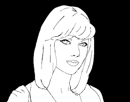 Em uma rádio australiana perguntaram a taylor se ela podia falar pelo menos o nome de uma banda indie que representasse a frase some indie record that's much cooler than mine de wanegbt. Taylor Swift Coloring Page Coloringcrew Com