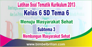 Soal Tema 6 Kelas 6 Sd Subtema 3 Membangun Masyarakat Sehat Dan Kunci Jawaban Bimbel Brilian