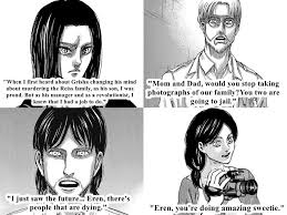 Attack on titan on crack. Snk Au Where Everything Is The Same Except The Yeager Family Do Kardashian Style Confessionals Mid Chapter Titanfolk