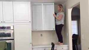 Place the corner cabinet into position on the wall stud marking. Removing An Upper Cabinet By Myself Time Lapse Youtube