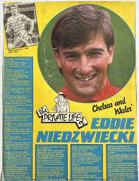Eddie Niedzwiecki and Nigel Spackman Signed Magazine Picture-Chelsea, Wales 