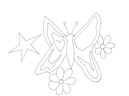Hang around with this mischievous monkey blast off into outer space to explore new frontiers. Butterfly With Star Printable Coloring Page
