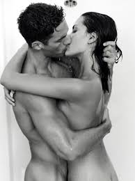 Mesmerizing Images of Unclothed Lovers in Intense Kisses