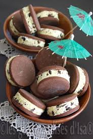 Sandwichs Glaces Vanille Et Chocolat Chocolat Vanille Chocolat Alimentation