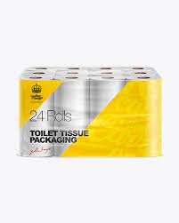 Download Toilet Tissue 24 Pack Mockup In Packaging Mockups On Yellow Images Object Mockups