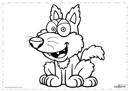 Remendo de pano novo em vestido velho. Lobo Desenho Infantil Para Colorir