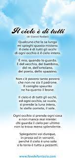 Il Cielo E Di Tutti Parole Italiane Poesie Simpatiche Filastrocche