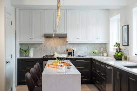 Notice how only the lower cabinets are red and the uppers are light gray. 16 Timeless Kitchen Cabinet Ideas For Your Next Remodel