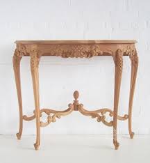 Ornate French Hall Table Half Round Side Table Carved Dutch Connection Hall Table Contemporary Console Table Neoclassical Furniture
