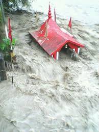 Sinked In Flood A Temple In Uttaranchal India Weather And Climate Natural Phenomena Wild Weather