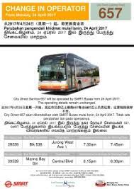 Click on a bus route name below to see today's timetable. Tower Transit City Direct Bus Service 657 Land Transport Guru