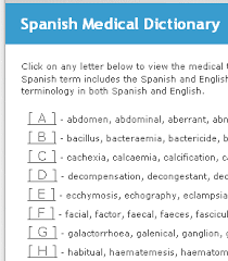 English Spanish Medical Dictionary