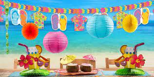 Throw an unforgettable summer party with festive beach decorations & beach party supplies from our large selection at wholesale prices. Beach Party Theme Beach Themed Party Supplies Party City Beach Themed Party Pool Birthday Party Beach Party Decorations