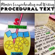Procedural Text Lemonade Recipe Here Is A Delicious And Fun Recipe To Practice Procedural Text With The Prope Procedural Text Procedural Writing Fun Texts
