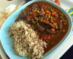 Beef And Peas Stew With Arabic Rice Syrian Food Lebanese Recipes Middle Eastern Recipes