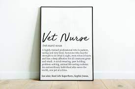 Coloring books are not for kids only. Vet Nurse Definition Print Vet Nurse Thank You Gift Vet Etsy