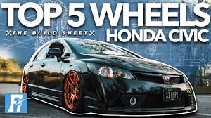 D618 podium 1pc matte black wheels by fuel®. Top 5 Wheels For Honda Civics The Build Sheet Youtube