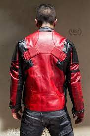 Spider Man Deadpool Leather Motorcycle Jacket Limited Edition Leather Jacket Black Deadpool Jacket Gaming Jackets