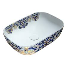anzzi ceramic vessel sink in byzantine