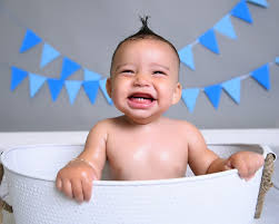 He is looking up and laughing to where his mother is stood next to the bath. Baby Bubble Bath Bonus Add On Photoworks