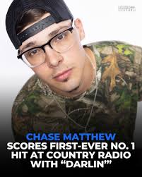 Congratulations, Chase Matthew! The country star scores his first-ever No.  1 hit at Country radio with "Darlin'."