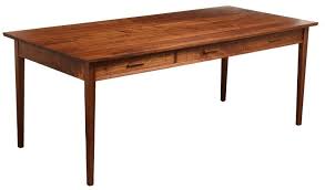 Unique To This Table Are Three Deep Drawers That Can Be Opened From Either End This Allows The Tab Custom Dining Tables Dining Table Dining Table With Drawers