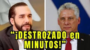 díaz-canel ataca a bukele, pero fue destrozado en minutos