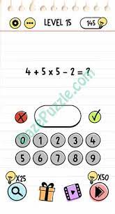 Kunci jawaban brain out level15. Brain Test Level 15 4 5 5 2 Answer Daze Puzzle
