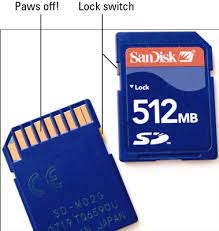 If the lock switch is down, sliding it upward will unlock the card, allowing you to save and edit data. The Memory Card For A Canon Eos Rebel T1i 500d Dummies