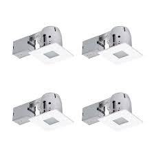 Some bulbs have long lifespans of over 40,000 hours. Globe Electric Company Ryanne Bathroom Square 4 Recessed Lighting Kit Reviews Wayfair