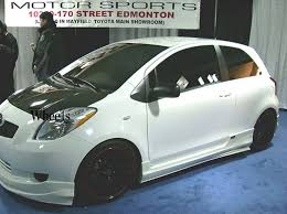 Toyota Yaris Hatchback 2007 2011 With 17 Tenzo Type M Version 1 Black Redlip Alloy Wheels