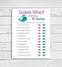 Guess Who Baby Shower Game Gender Neutral Baby Shower Game Etsy Neutral Baby Shower Beach Baby Showers Baby Shower Games