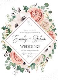 Check spelling or type a new query. Wedding Invite Invitation Save The Date Card Floral Design Pink Rose Flower Blush Dusty Anemone Flowers Eucalyptus Silver Stock Vector Illustration Of Card Eucalyptus 136590317