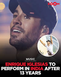 Enrique Iglesias is set to perform in India after a gap of 13 years.  According to reports, the Latin pop star will take the stage in Mumbai