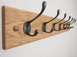 Oak Racks Small Hallway Ideas Oak Coat Rack Shelf