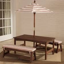 Harriet Bee Hoddesd Kids Picnic Table Wayfair Table And Bench Set Outdoor Tables And Chairs Kids Outdoor Furniture