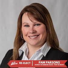 Pam Parsons, MHA for the District of Harbour Grace