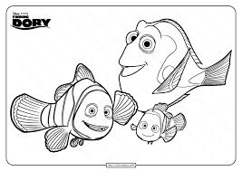 Coloring pages of the disney pixar movie finding dory. Nemo