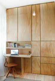 Fold Out Desk In The Small Home Office 33 Photo Examples Interior House Interior Built In Storage