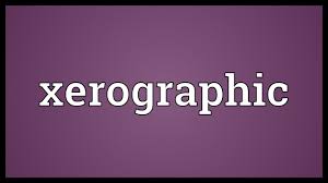 Xerographic Meaning Youtube