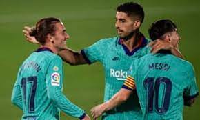 Top 5 players 1 antoine griezmann (fw) barcelona 8.1 4 samuel chukwueze (mr) villarreal 7.2 Villarreal 1 4 Barcelona La Liga As It Happened Football The Guardian