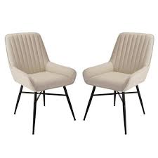 Glitzhome Set Of 2 Traditional Faux Leather Upholstered Arm Chair Metal Frame Lowes Com In 2020 Mid Century Dining Chairs Dining Chairs Leather Dining Chairs