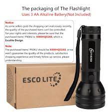 Escolite Uv Flashlight Black Light 51 Led 395 Nm Ultraviolet Blacklight Detector For Dog Urine Pet Stains And Bed Bug Dog Urine Pet Stains Dog Bed Furniture