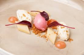 Rice Pudding And Sous Vide Rhubarb With Ginger Crumble Recipe Great British Chefs Recipe Rhubarb Desserts Recipes Crumble Recipe Rhubarb