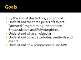 Encapsulation , specialization , and polymorphism. By The End Of This Lecture You Should Understand The Three Pillars Of Object Oriented Programming Inheritance Encapsulation And Polymorphism Ppt Download