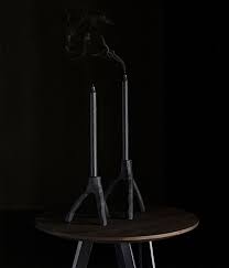 370 x 260 mm (top) / 150 mm base. Candle Holder Aion S Black Www Muubs Com Trimit