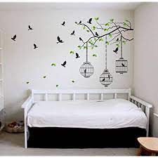 A sticker designer is a graphic designer who specializes in designing printed graphics for laminates, vinyls, and other sticker materials. Decals Design Tree Branches With Leaves Birds And Cages Wall Sticker Pvc Vinyl 50 Cm X 70 Cm Multicolour Amazon In