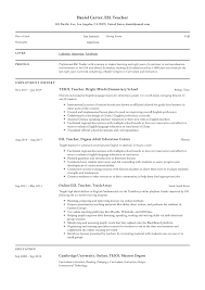 Balance between professional and engaging because your resume format is so important in creating a great first impression as a teacher, you're going to want to place a lot of emphasis on the. 19 Esl Teacher Resume Examples Writing Guide 2020